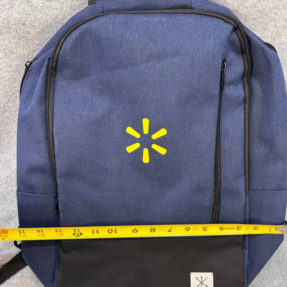 Walmart Spark Logo Unisex Navy Merchant & Craft Backpack Laptop Sleeve OS